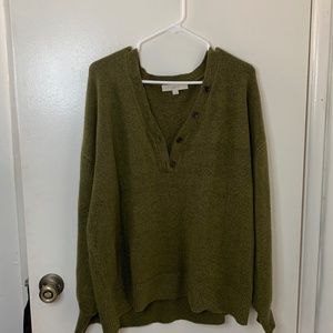 LOFT hunter green sweater, XL